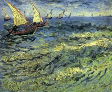 ヴィンセント・ヴァン・ゴッホ Painting - 海の漁船 ヴィンセント・ファン・ゴッホ